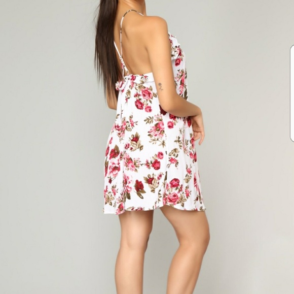 Floral mini dress - Picture 3 of 3